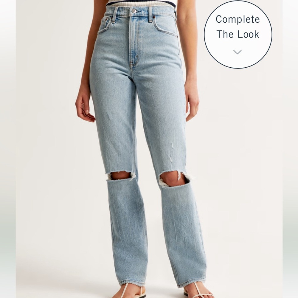 Abercrombie 90’s Straight Ultra High Rise